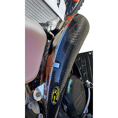 P3 Carbon MAXCoverage Pipe Guard Stock Fits KTM HUSQVARNA GAS GAS 250 300 101081 - Fresh Stock Dated February 2026