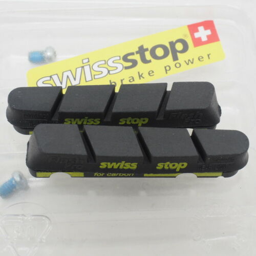 New! SwissStop Flash Pro Carbon Bicycle Brake Pads for Shimano/Sram Black - Fresh Stock Dated February 2026