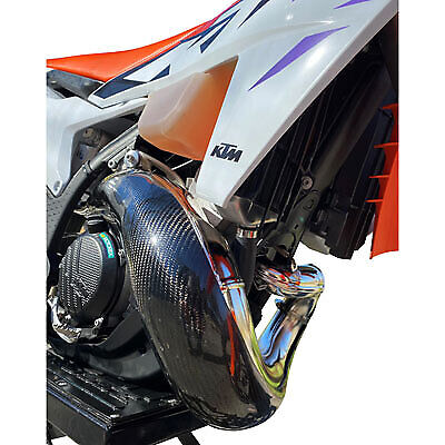 P3 Carbon MAXCoverage Pipe Guard Stock Fits KTM HUSQVARNA GAS GAS 250 300 101081 - Fresh Stock Dated February 2026
