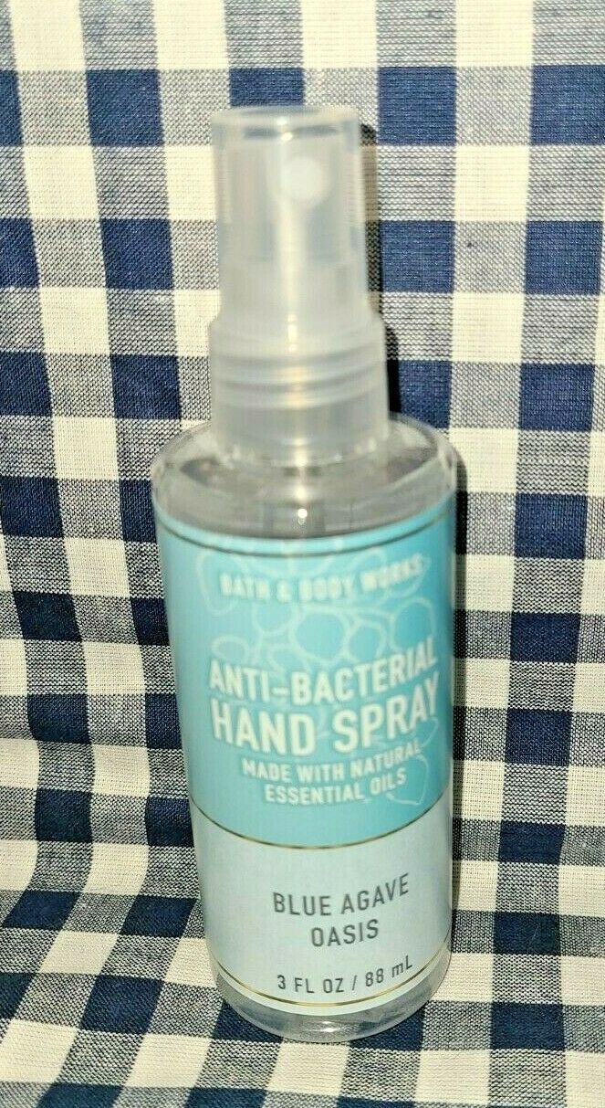 2-Pack Blue Agave Oasis NEW Anti-Bacterial Spray Sanitizer Bath & Body Works - Fresh Stock Dated December 2025