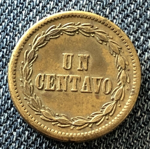 1877 Un Centavo Dominican Republic Very Nice Coin B1 - Fresh Stock Dated December 2025