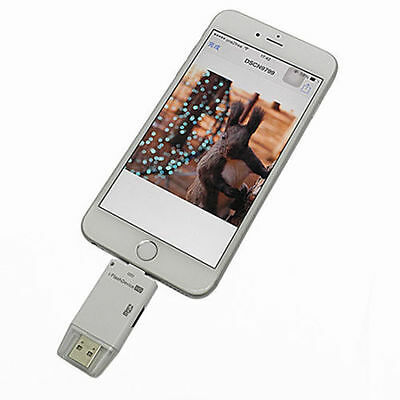 i-FlashDrive Micro SD TF Card Reader Adapter Drive Fr iPad 4 Air Pro iMac PC - Fresh Stock Dated February 2026