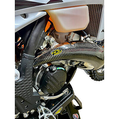 P3 Carbon MAXCoverage Pipe Guard Stock Fits KTM HUSQVARNA GAS GAS 250 300 101081 - Fresh Stock Dated February 2026