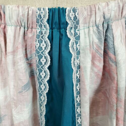 Vintage Tater Sax Western Prairie Skirt Small Teal Blue Ruffle Lace Gunne Style - Fresh Stock Dated February 2026
