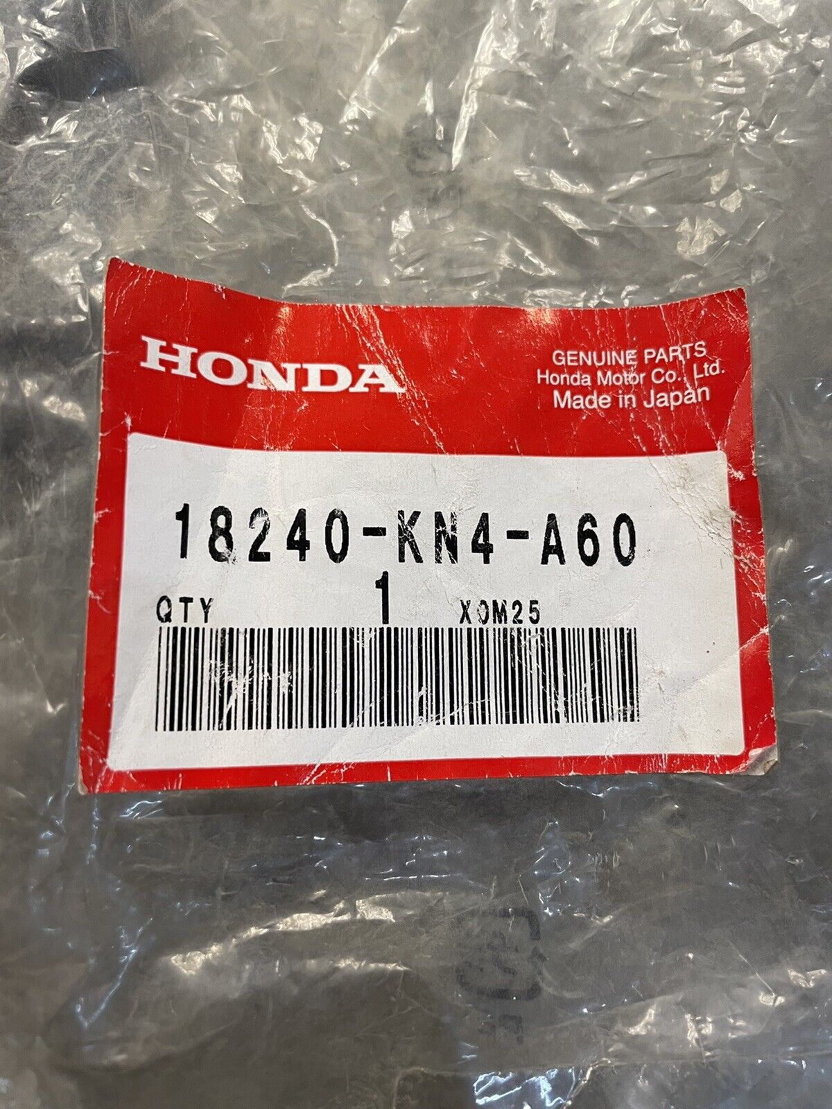 Genuine Honda XR80R XR100R CRF80R CRF100F Exhaust Heat Shield OEM 18240-GFW-305 - Fresh Stock Dated February 2026