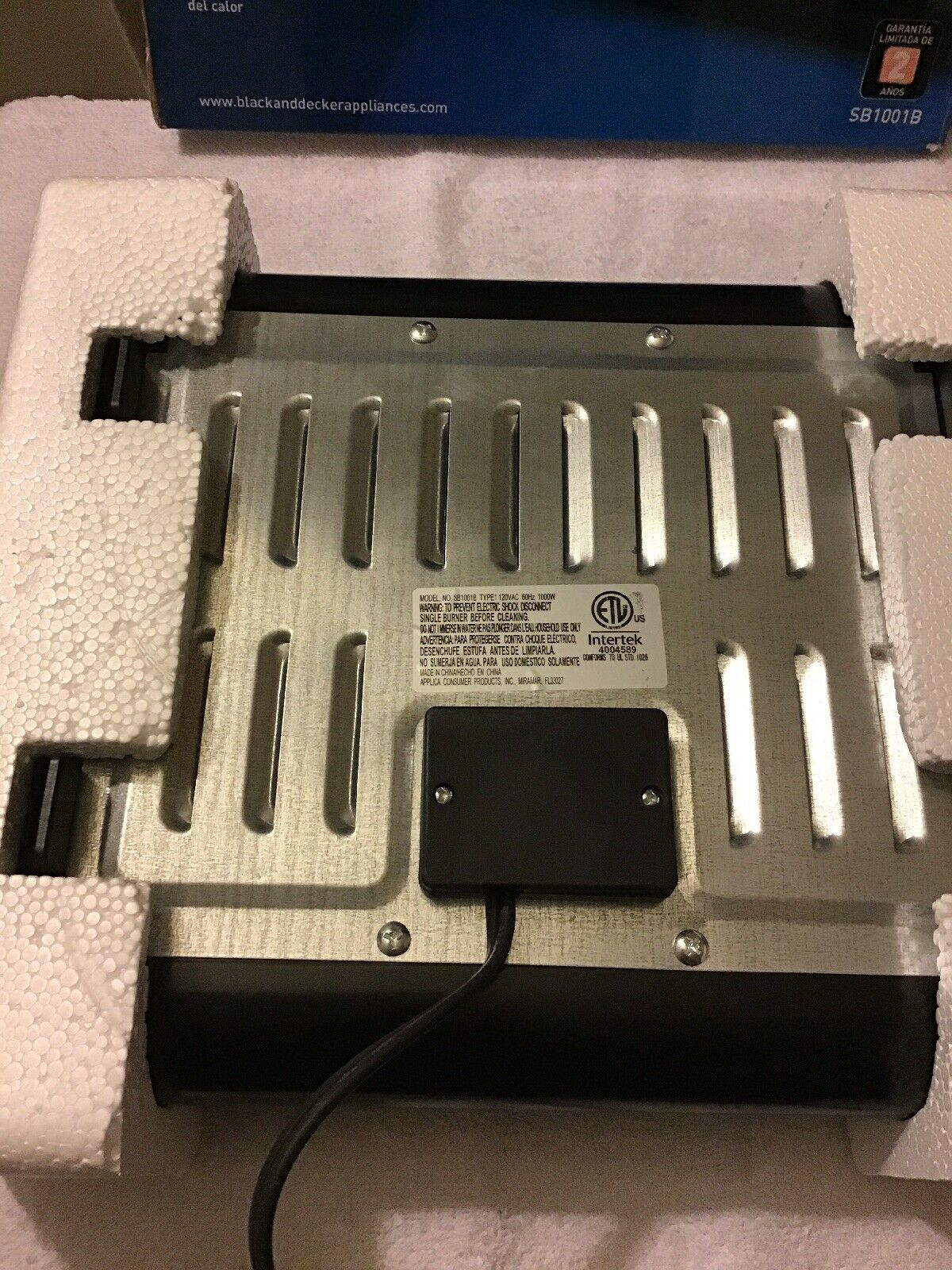 BLACK+DECKER Single Burner Portable Buffet Range  Cooking Appliances, New - Fresh Stock Dated February 2026