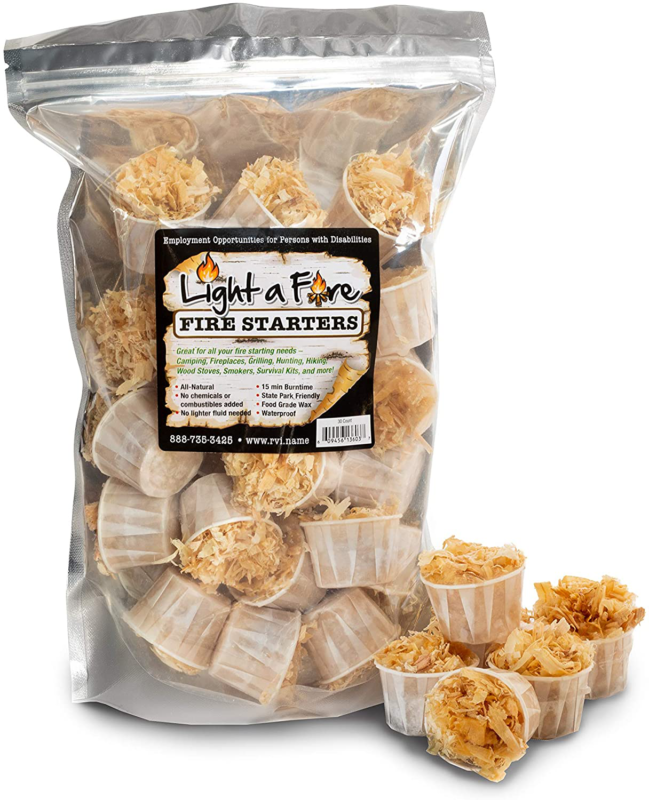 Light-A-Fire,All Natural Fire Starter.BBQ,Charcoal,Wood Fire.30 Pods Container - Fresh Stock Dated December 2025