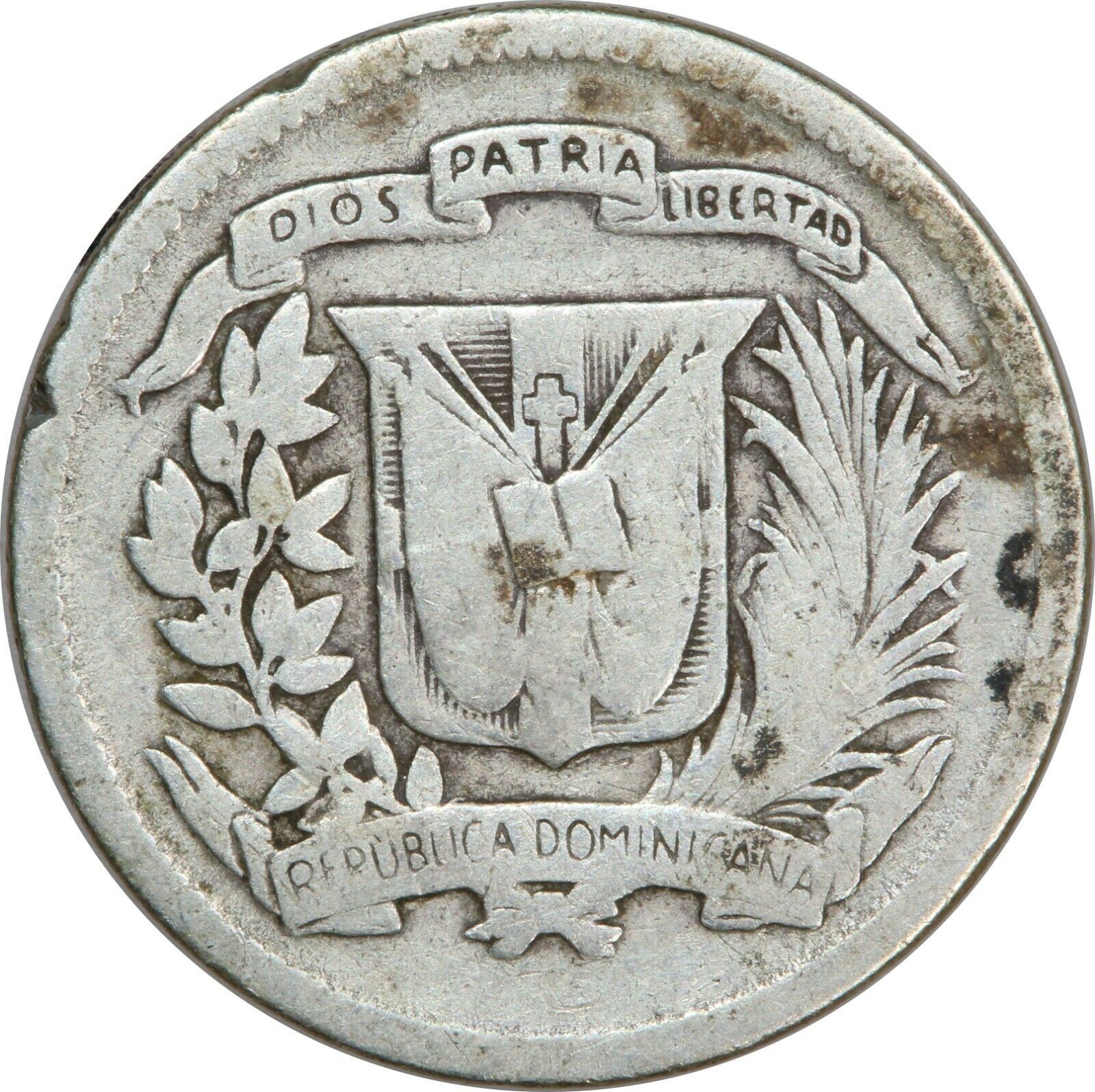 1952 & 1956, Dominican Republic, 10 Centavos - KM#19 - World Silver - Fresh Stock Dated December 2025