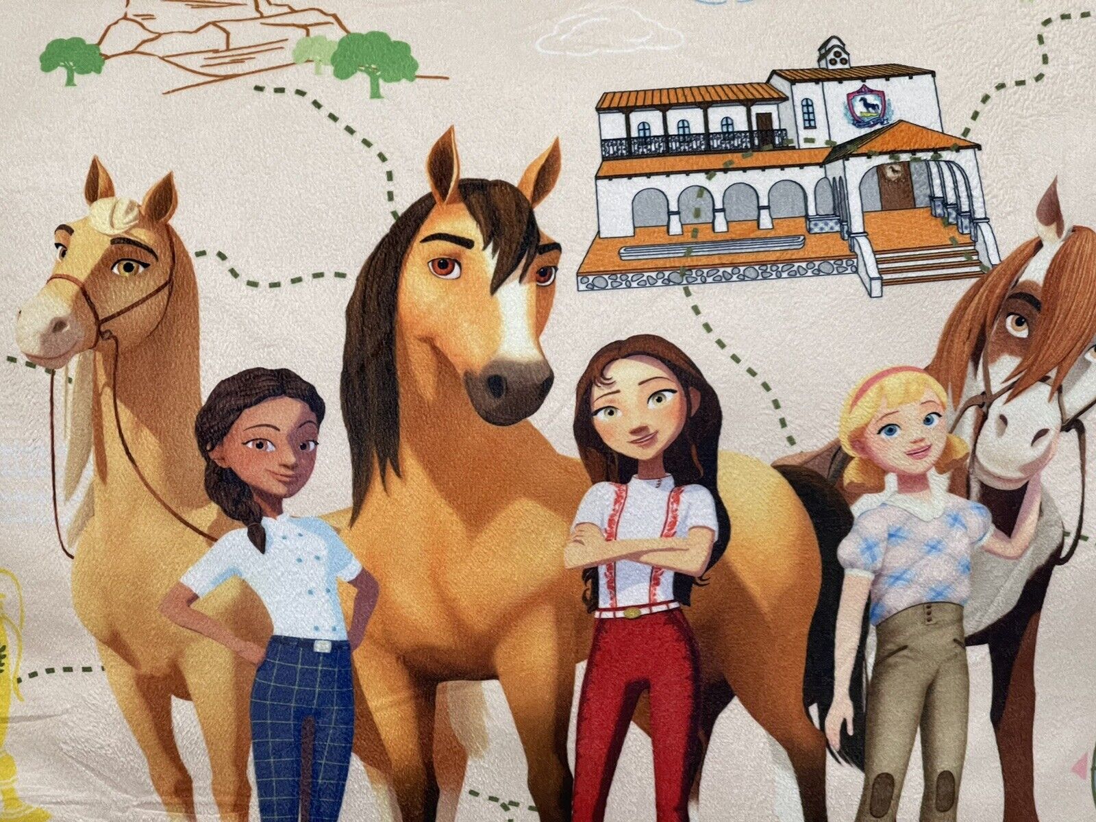 DREAM WORKS SPIRIT RIDING FREE 22” HORSES GIRL PILLOW NWT - Fresh Stock Dated February 2026