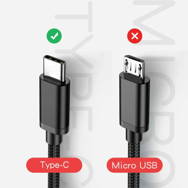 for Samsung Galaxy S9 Charger, Benicabe 2 Pack (2*6FT), Midnight Black - Fresh Stock Dated February 2026