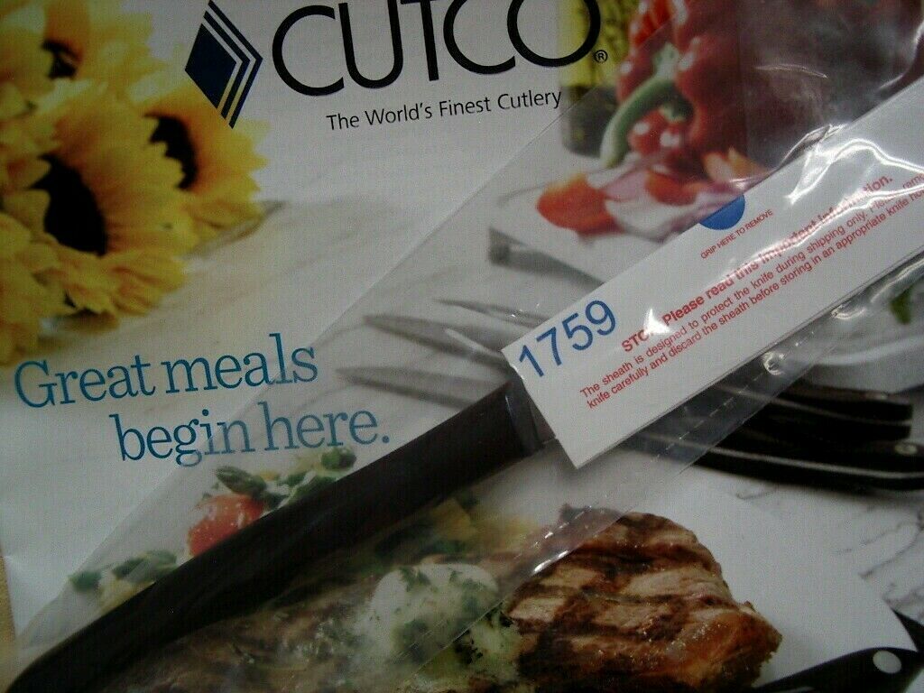 Cutco Table / Steak Knife #1759 KV ~ BRAND NEW SEALED IN PLASTIC! - Fresh Stock Dated December 2025