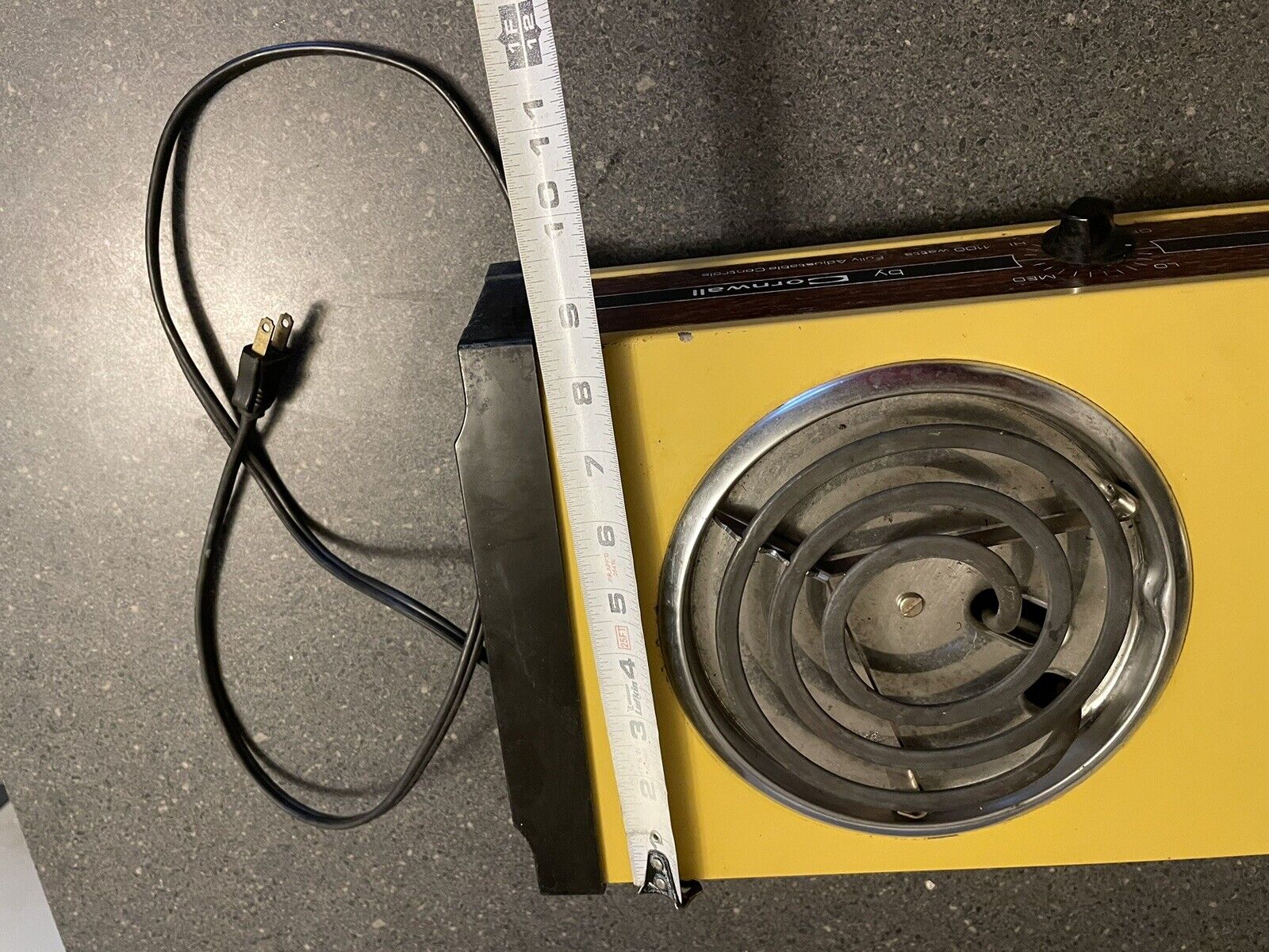 Rare Vintage Table Top Gold Range Electric 2 Burner Stove Cook Top Works Great - Fresh Stock Dated February 2026