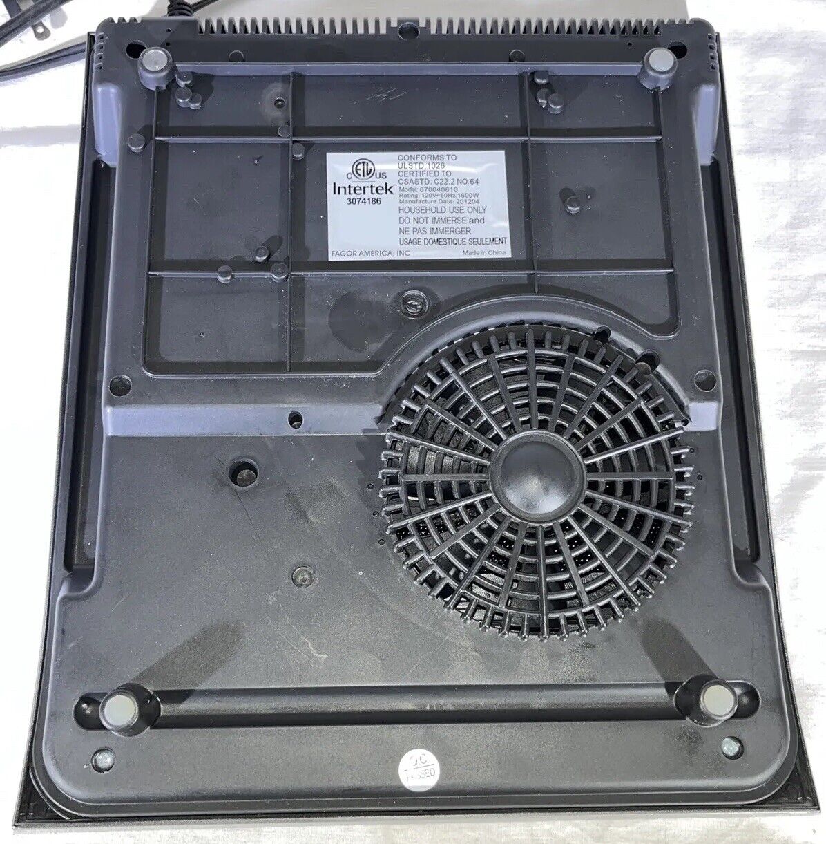 Fagor 670040610 Eco-Friendly Portable Induction Cooktop Tested And Working - Fresh Stock Dated February 2026