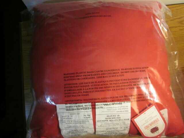 Pottery Barn Kids Holiday Snoopy Peanuts Christmas Pillow New In 2018 Dated Pkg - Fresh Stock Dated December 2025