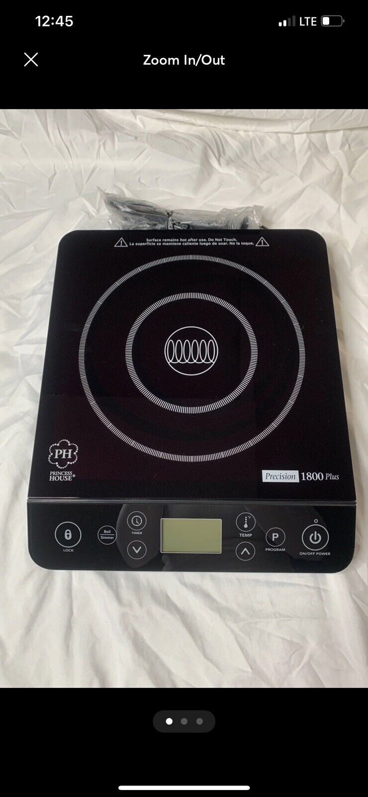 Princess House 4568 Specialty Precision-1800 Plus Induction Burner RV 9 NIB! - Fresh Stock Dated February 2026