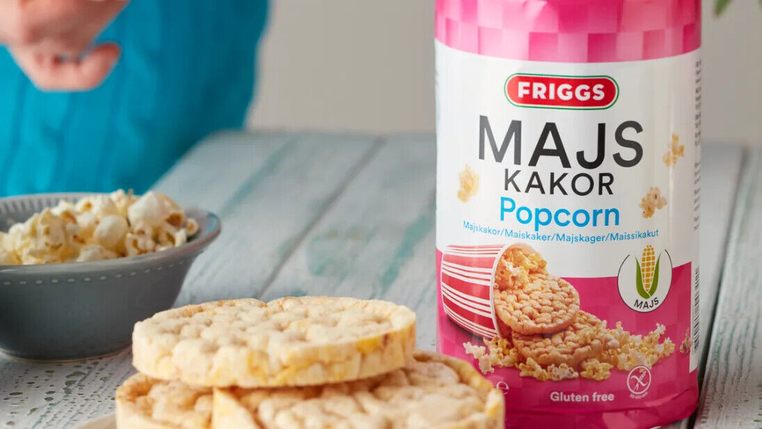 Friggs Majskakor Popcorn 5x125 gram Corn Cakes - Fresh Stock Dated February 2026