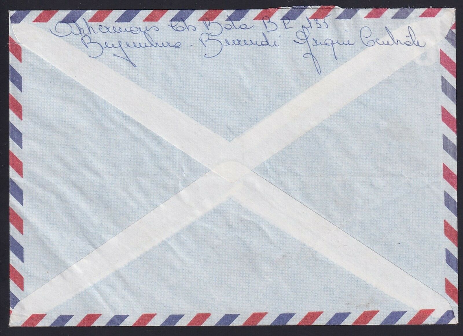 Burundi 1986 Butterfly + WWF Jagual stamp on Airmail cover to Belgium......X3495 - Fresh Stock Dated January 2026