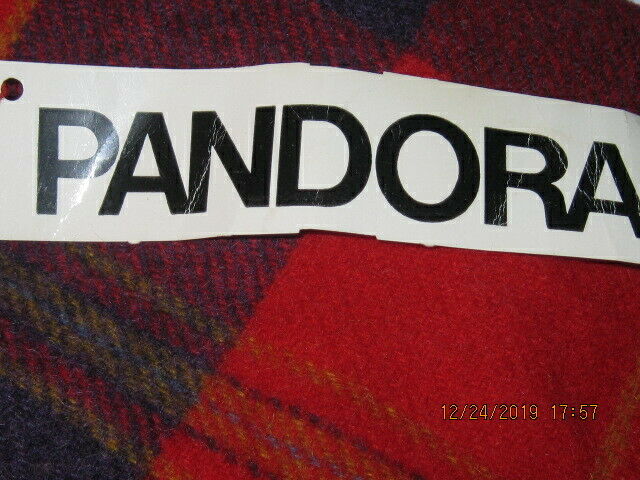 NEW  AWESOME SMALL  PANDORA RED PLAID WOOL SKIRT 23 WAIST 26 LONG - Fresh Stock Dated February 2026