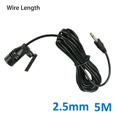 Car Microphone High Sensitivity For Radio Audio DVD External Mic 2.5mm Connector - Fresh Stock Dated February 2026