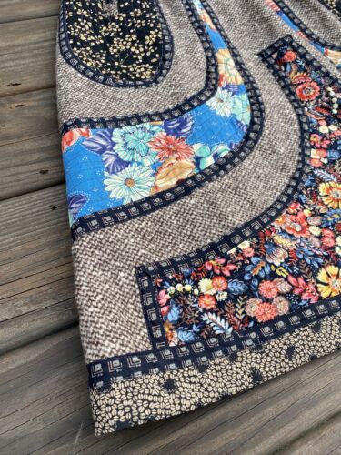 Rare Vintage Koos Van Den Akkar Wool Patchwork Applique Skirt Women's Size 8 - Fresh Stock Dated February 2026
