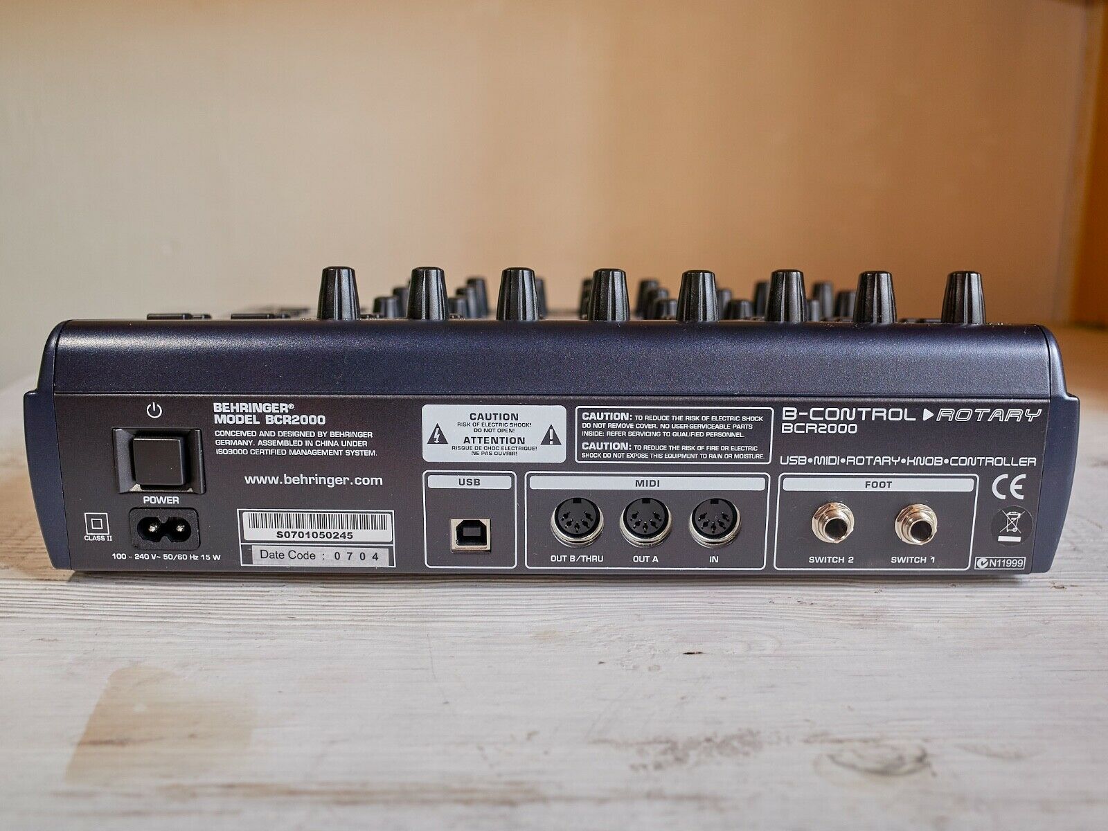 Behringer B-Control Rotary BCR2000 USB/MIDI Control Surface Excellent condition - Fresh Stock Dated February 2026