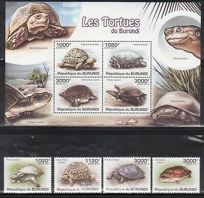 Burundi Marine Life Stamp Lot - 4 Complete Mint NH Sets - Fresh Stock Dated March 2026