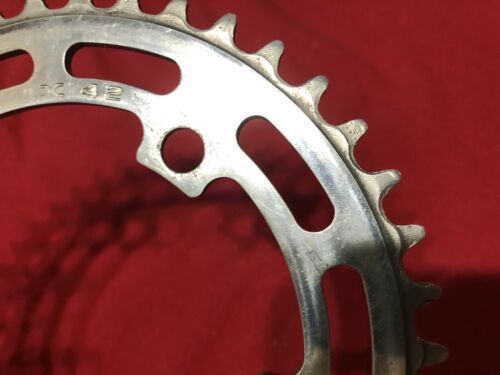POLISHED SUGINO 42t CROWN CHAINRING SPROCKET OLD SCHOOL BMX - Fresh Stock Dated December 2025