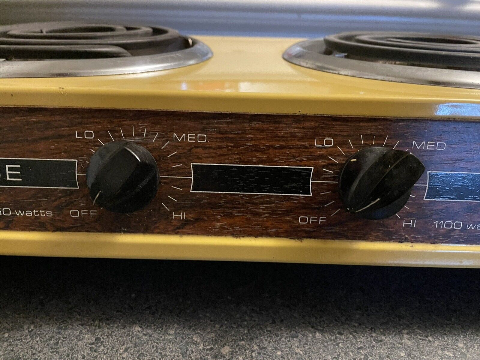 Rare Vintage Table Top Gold Range Electric 2 Burner Stove Cook Top Works Great - Fresh Stock Dated February 2026
