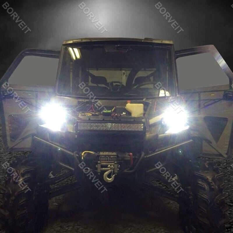 2x 80W H4 Xenon white LED Headlight Replace Bulb Fit Honda GL1500 Goldwing 88-97 - Fresh Stock Dated February 2026