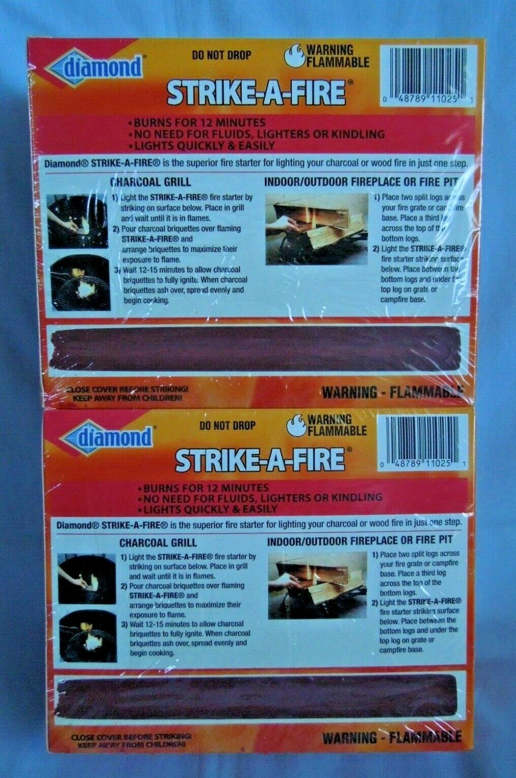 Lot Of 2 Diamond Strike Fire Stick 48 Pieces 96 Total Brand New Factory Sealed - Fresh Stock Dated December 2025