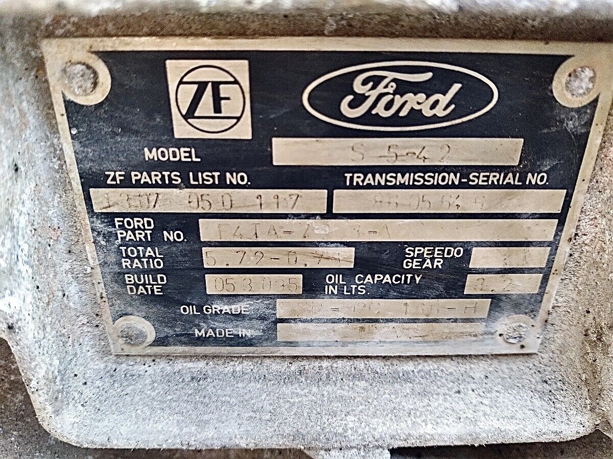 ⭐️⭐️ 87-96 FORD F150 F250 F350 5.8 351 ZF S5-42 S542 2WD RWD MANUAL TRANSMISSION - Fresh Stock Dated February 2026