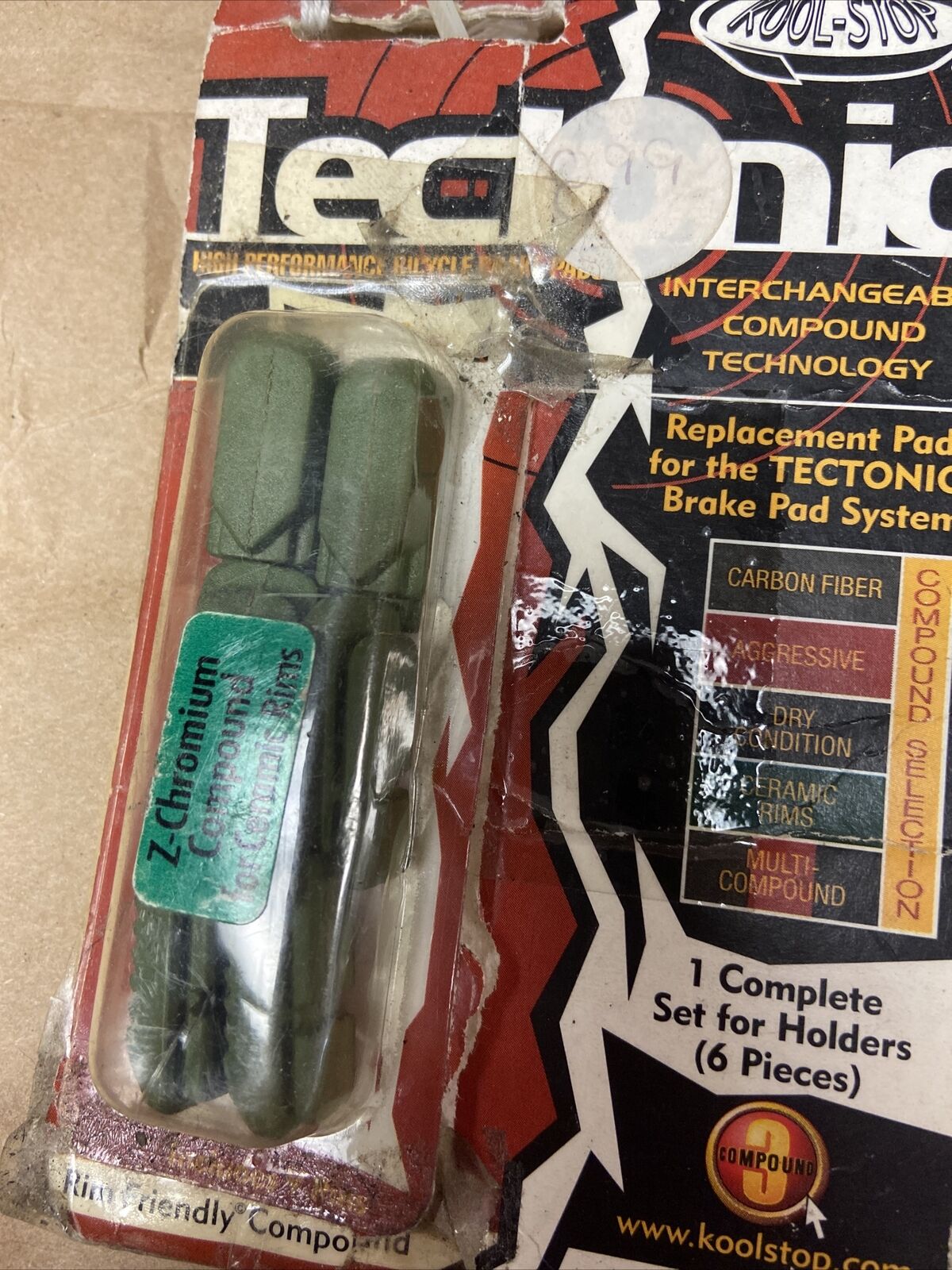 KoolStop Tectonic brake pads w/ ceramic rim compound - Fresh Stock Dated February 2026