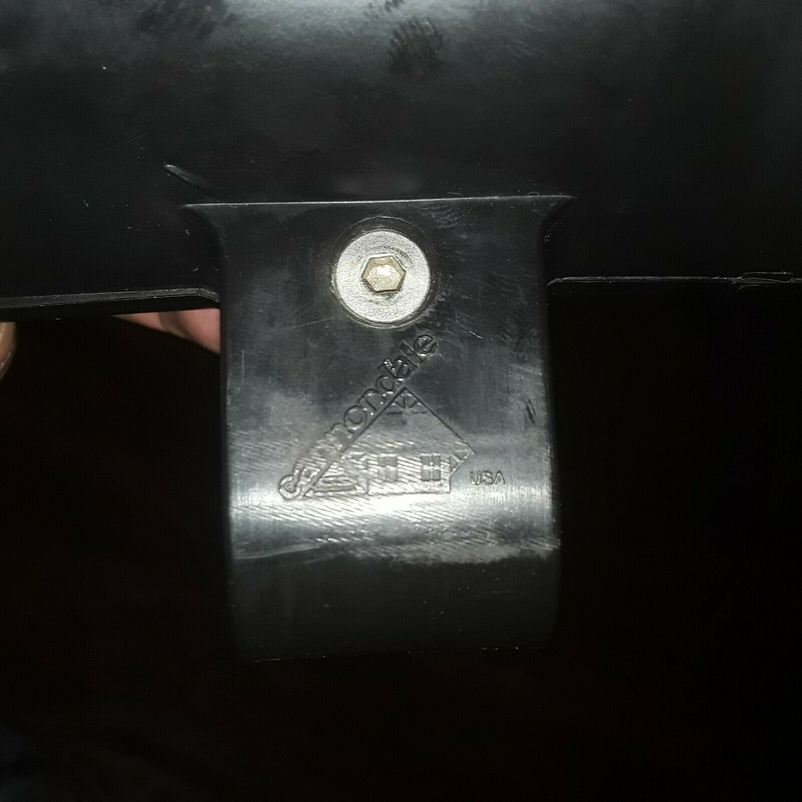 Vintage CANNONDALE Water Bottle and Hook and Eye Downtube Mount - White - Fresh Stock Dated December 2025