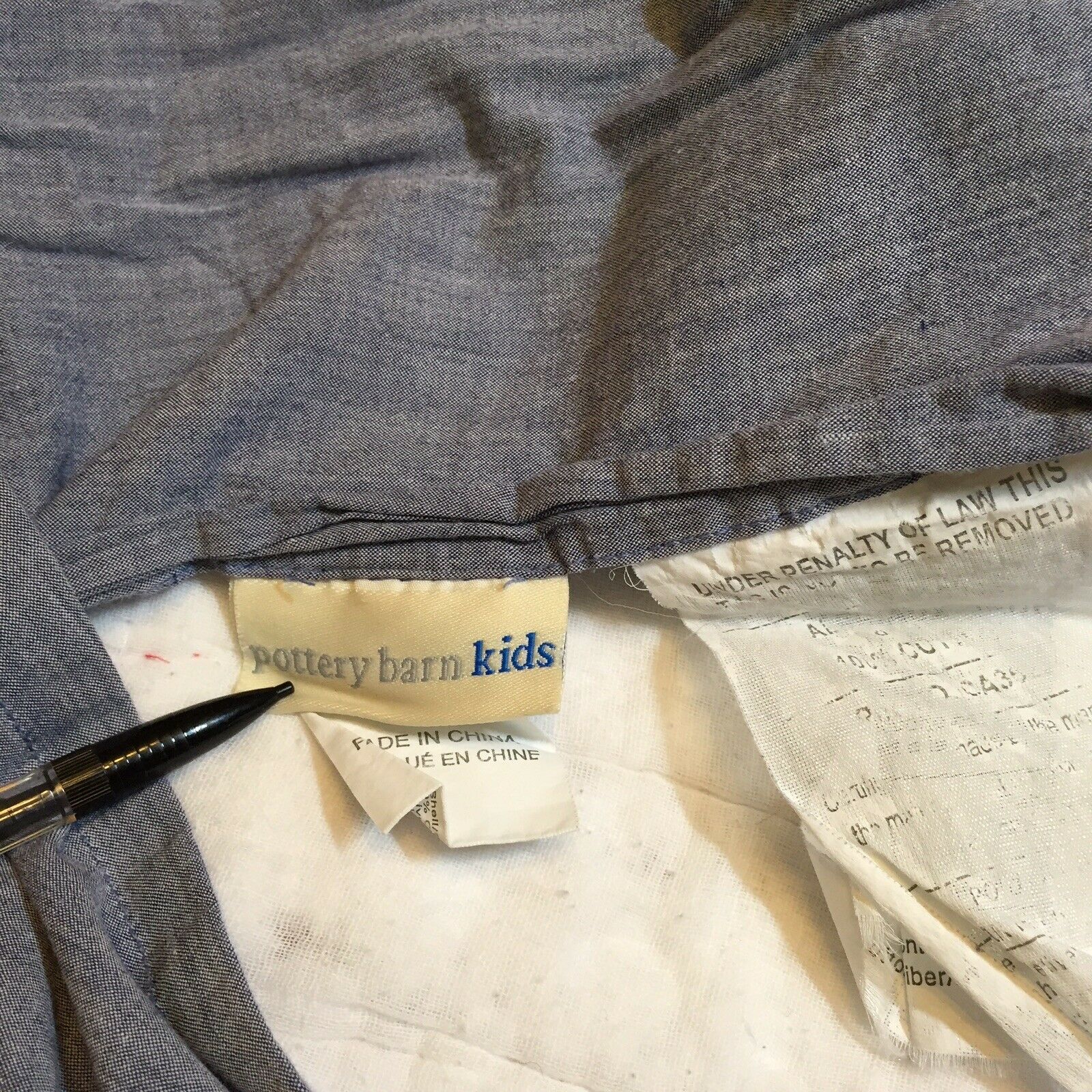 Standard Pillow Sham Pottery Barn Kid's Varsity Sports Quilted 20