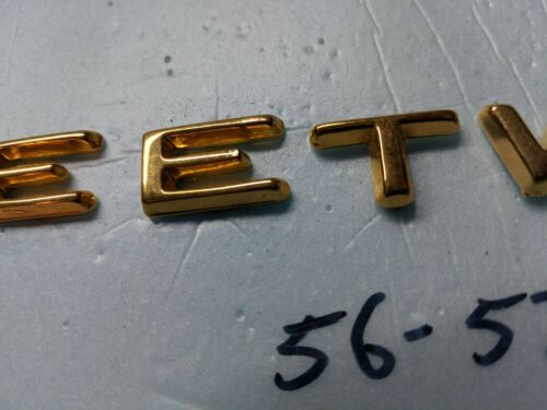 CADILLAC 1958 FLEETWOOD 18K GOLD PLATED TRUNK LETTERS - Fresh Stock Dated December 2025
