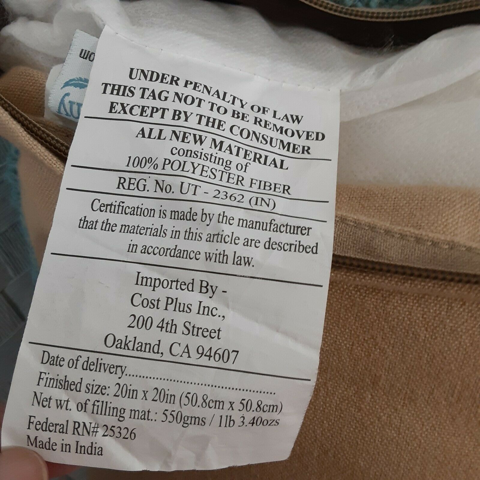 The Company Store Woven Winter 2 Birds Decorative Pillow Unique - Fresh Stock Dated February 2026