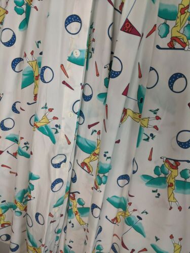 Vintage Women's A Line Swing Skirt Button Front Golf Print Size 10 - Fresh Stock Dated February 2026