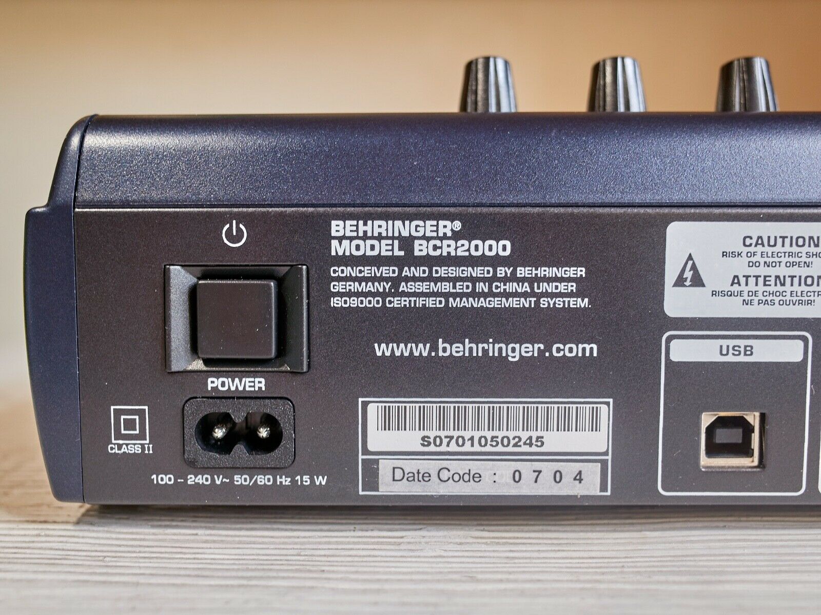 Behringer B-Control Rotary BCR2000 USB/MIDI Control Surface Excellent condition - Fresh Stock Dated February 2026