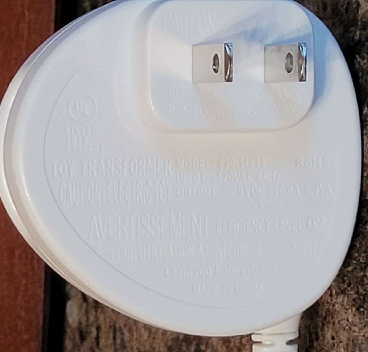 Leapfrog Leapster Leappad AC Adapter 9V Power Supply Wall Charger Original Cord - Fresh Stock Dated February 2026