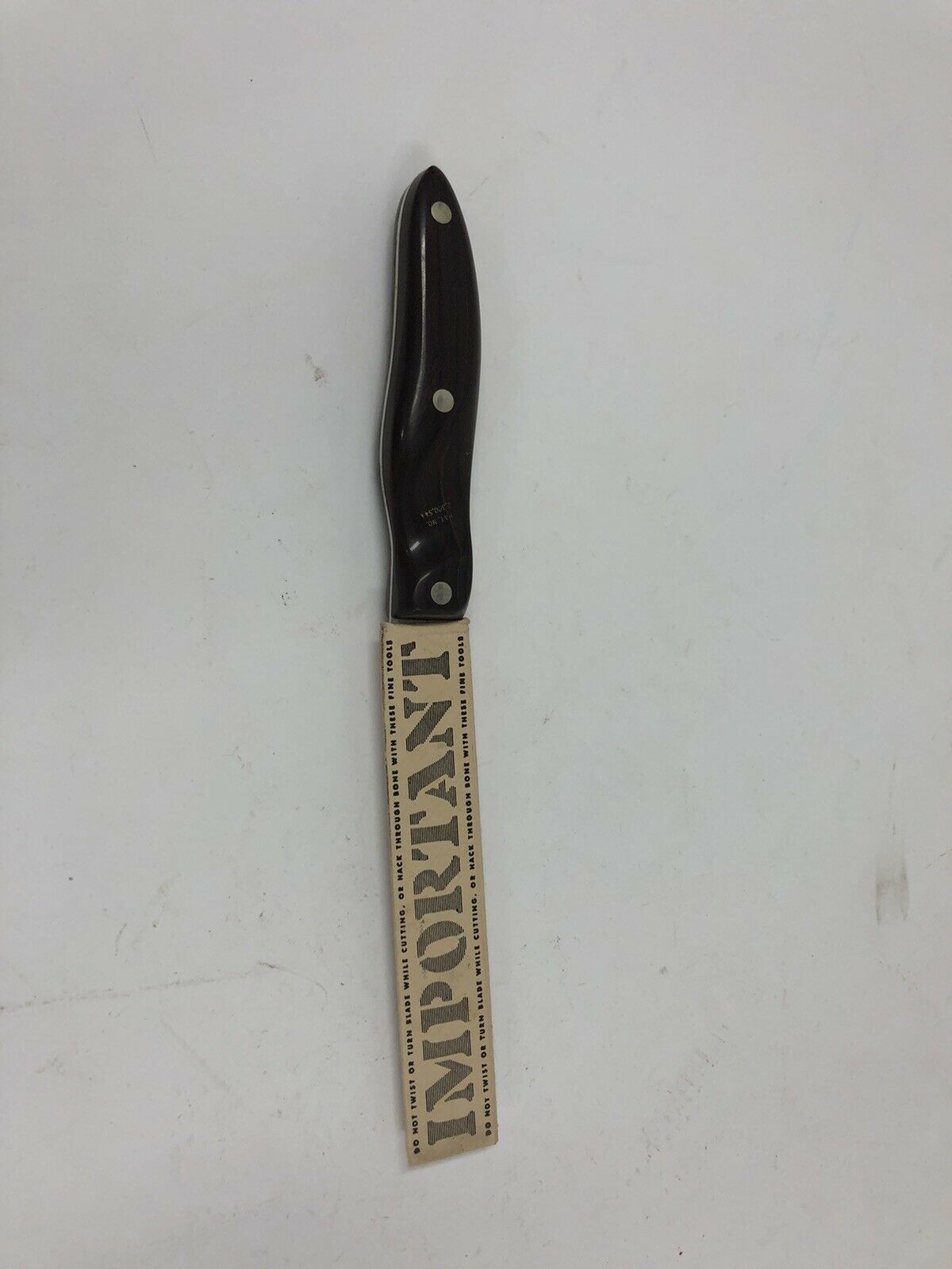 New CUTCO Brown Swirl Handle No. 21 4-1/2