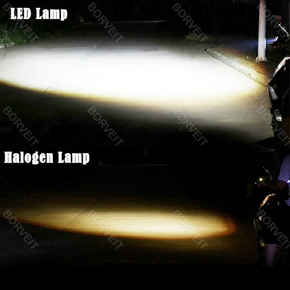 2x 80W H4 Xenon white LED Headlight Replace Bulb Fit Honda GL1500 Goldwing 88-97 - Fresh Stock Dated February 2026