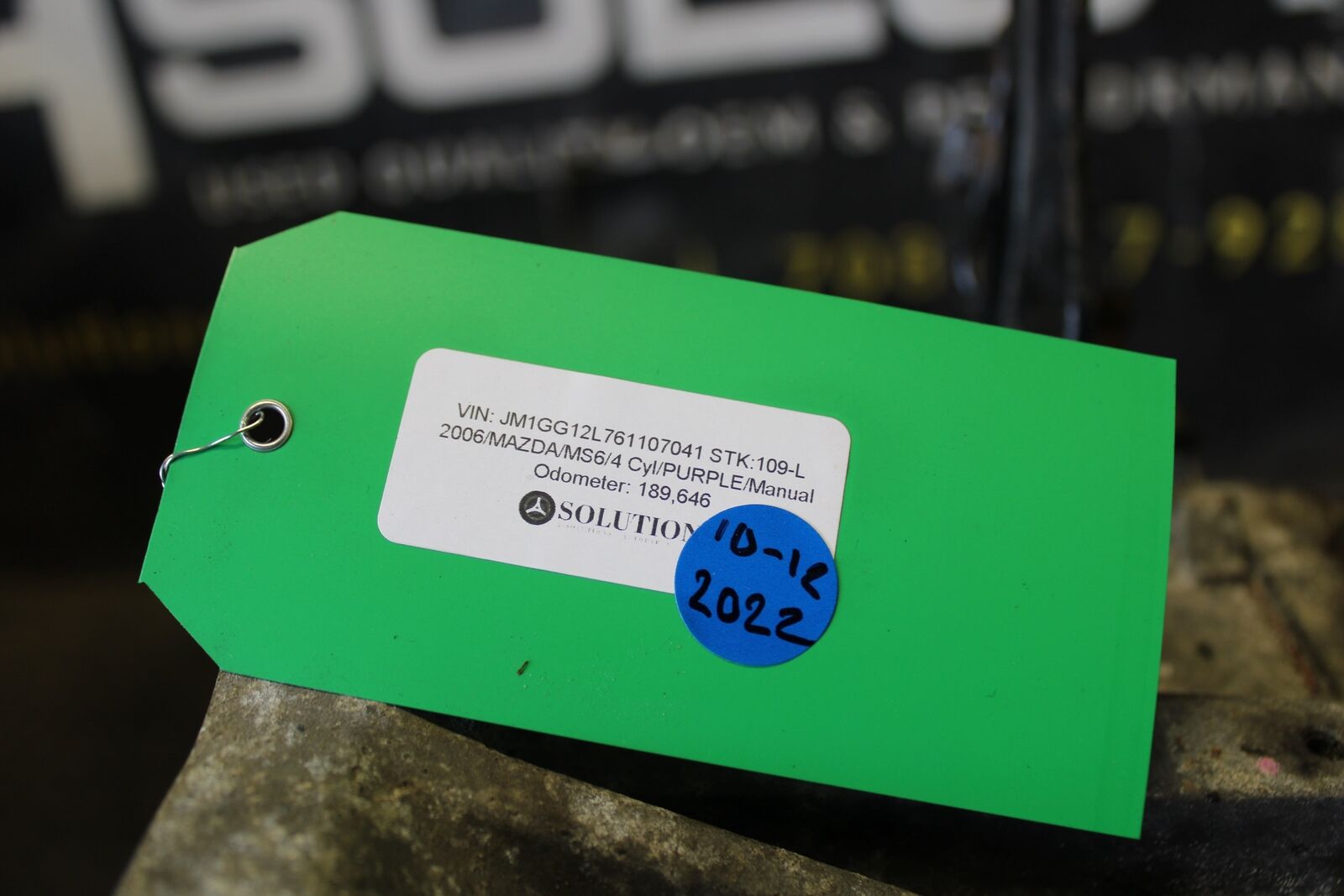 2006-2007 MAZDASPEED6 SPEED6 MS6 6 SPEED M/T TRANSMISSION 2.3L TURBO - Fresh Stock Dated February 2026