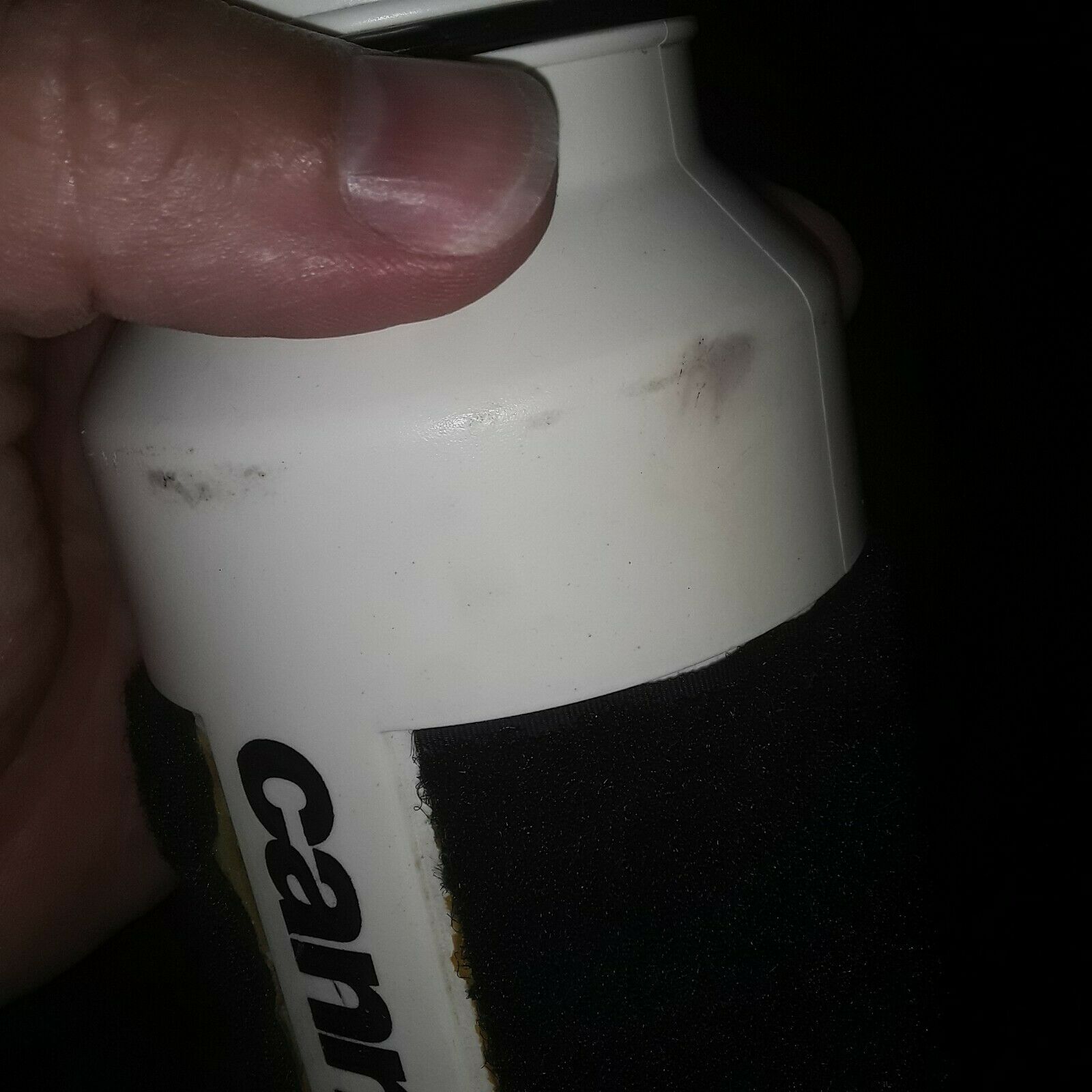 Vintage CANNONDALE Water Bottle and Hook and Eye Downtube Mount - White - Fresh Stock Dated December 2025