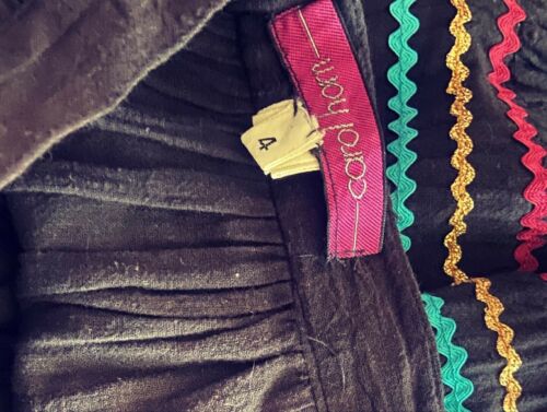 ric rack patio skirt vintage black small xs - Fresh Stock Dated February 2026