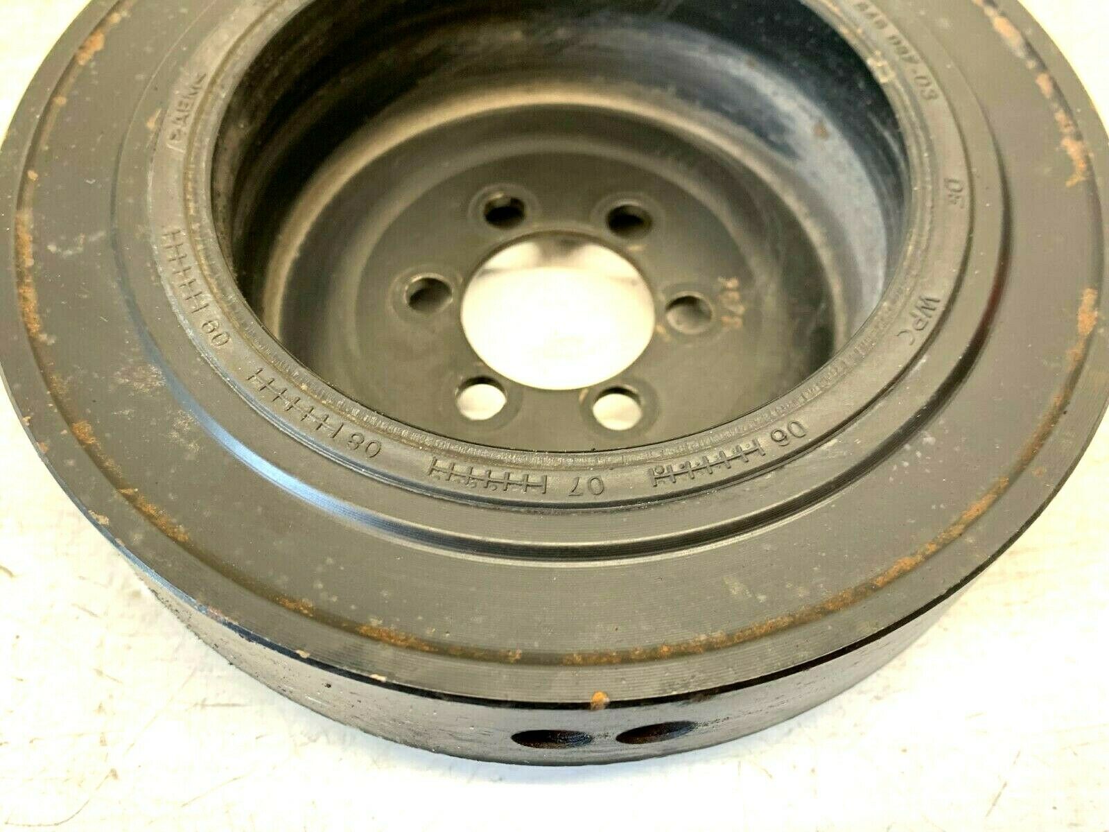 06-10 BMW E83 X3 3.0 SI HARMONIC DAMPER BALANCER CRANK SHAFT PULLEY USED OEM - Fresh Stock Dated February 2026