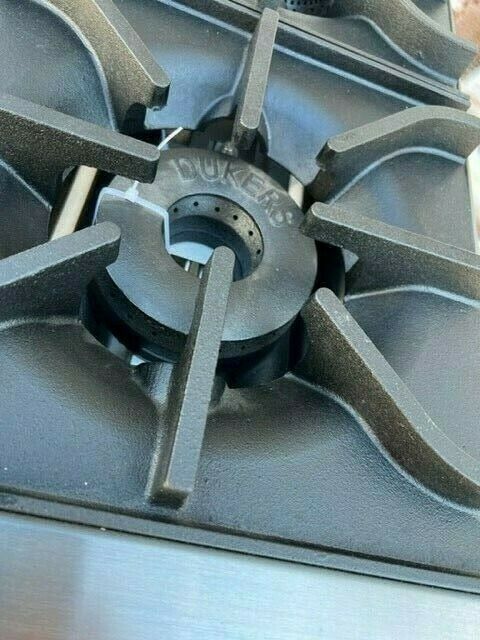 New Hot Plate 2 Burner Natural Gas Heavy Duty Stainless Steel Liftoff Cast Iron - Fresh Stock Dated February 2026