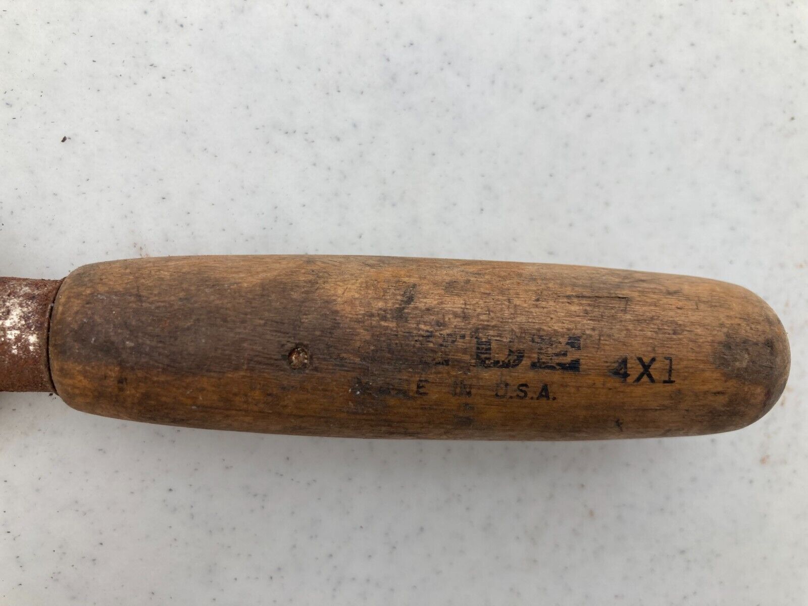 Two Vintage Wood Handled 1 1/4 Putty Knife Scrapers - Fresh Stock Dated February 2026