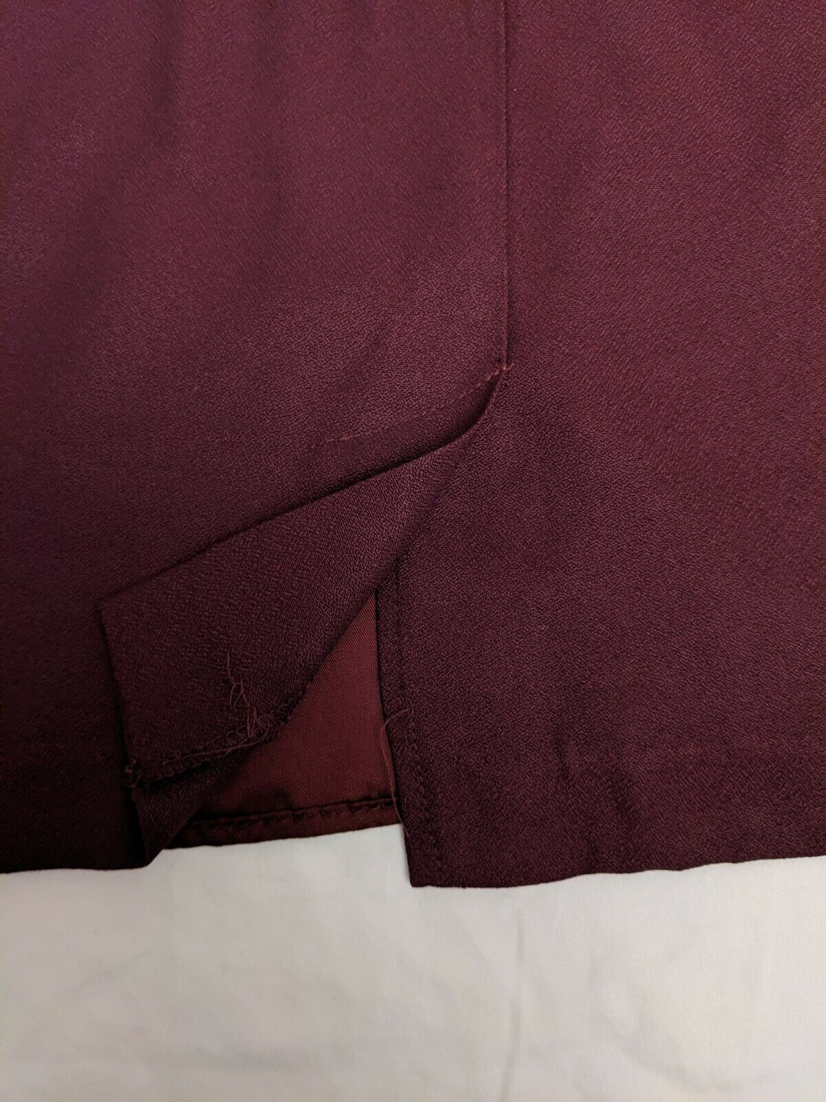Vintage “Cristina” Pencil Skirt-Deep Maroon- Size 4 - Fresh Stock Dated December 2025