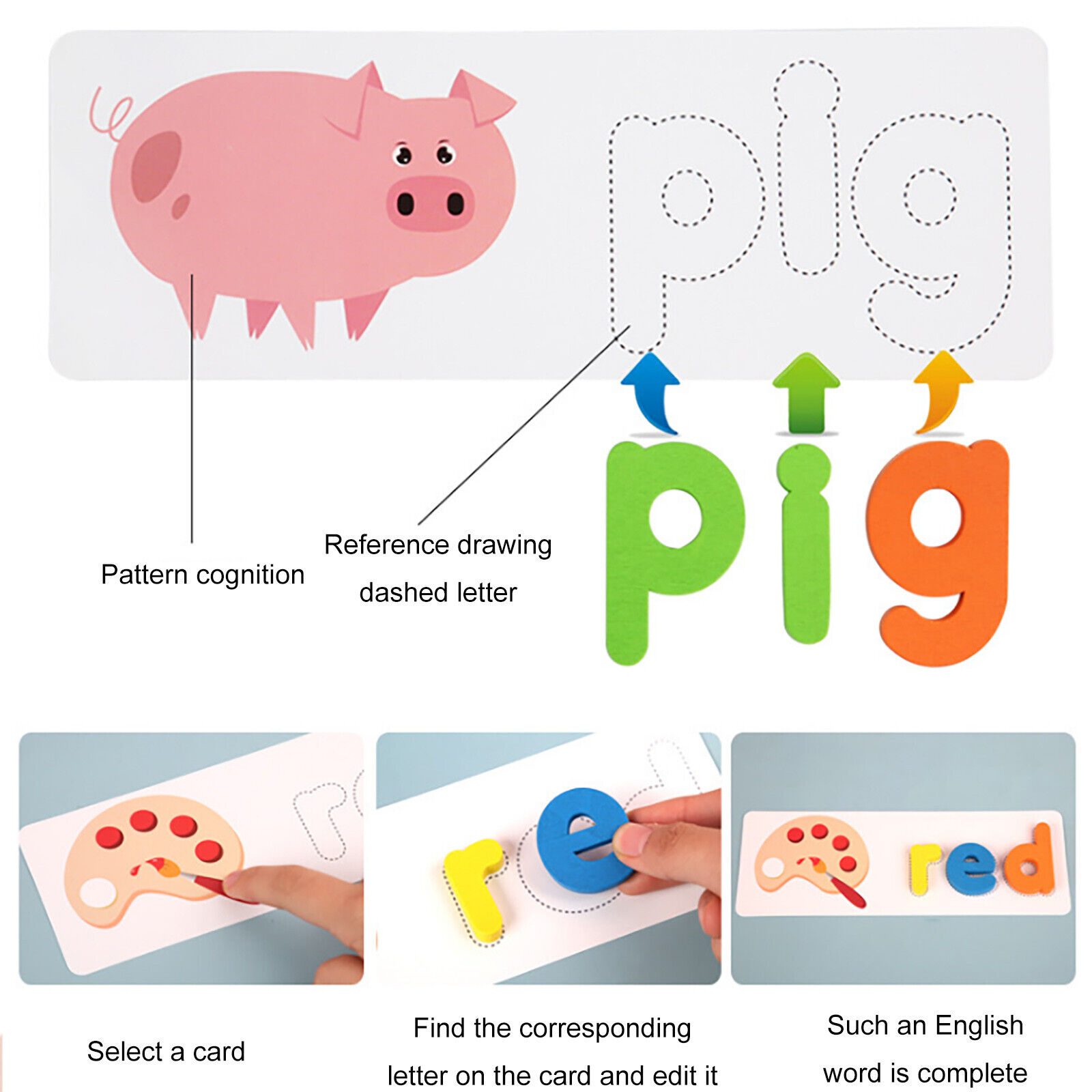 Seeing And Spelling Learning Toys, Matching Letters Building for Kids Ages 2-4 - Fresh Stock Dated February 2026