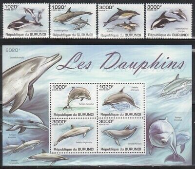 Burundi Marine Life Stamp Lot - 4 Complete Mint NH Sets - Fresh Stock Dated March 2026